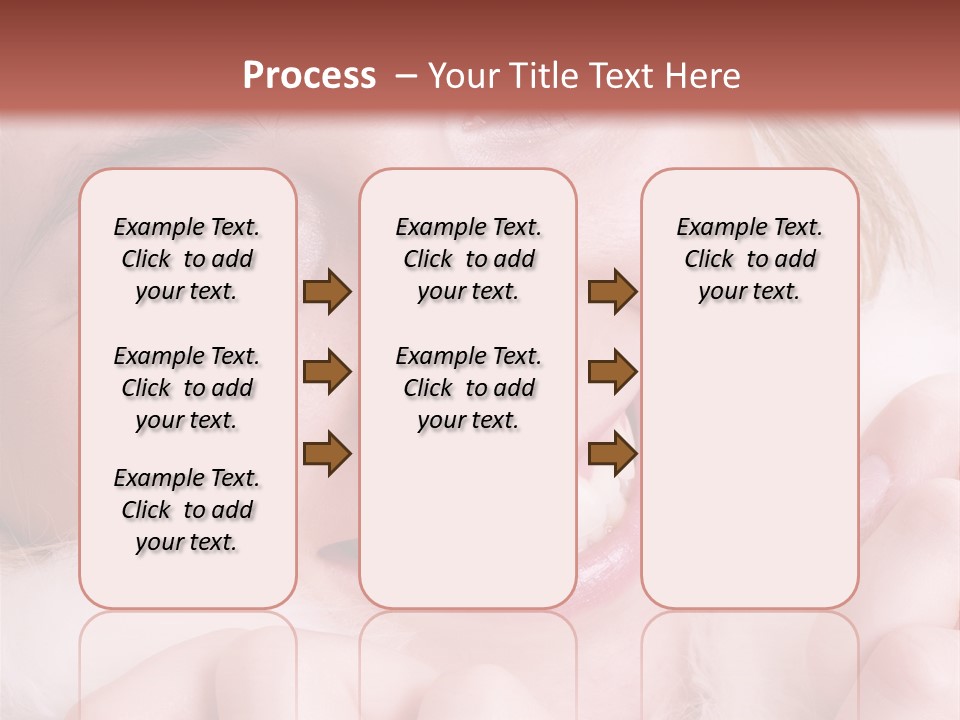 Closeup Of Young Beautiful Girl, Wearing Wool Winter Hat And Scarf PowerPoint Template