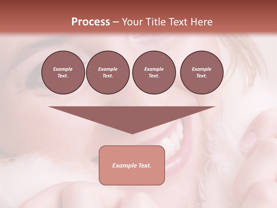 Closeup Of Young Beautiful Girl, Wearing Wool Winter Hat And Scarf PowerPoint Template