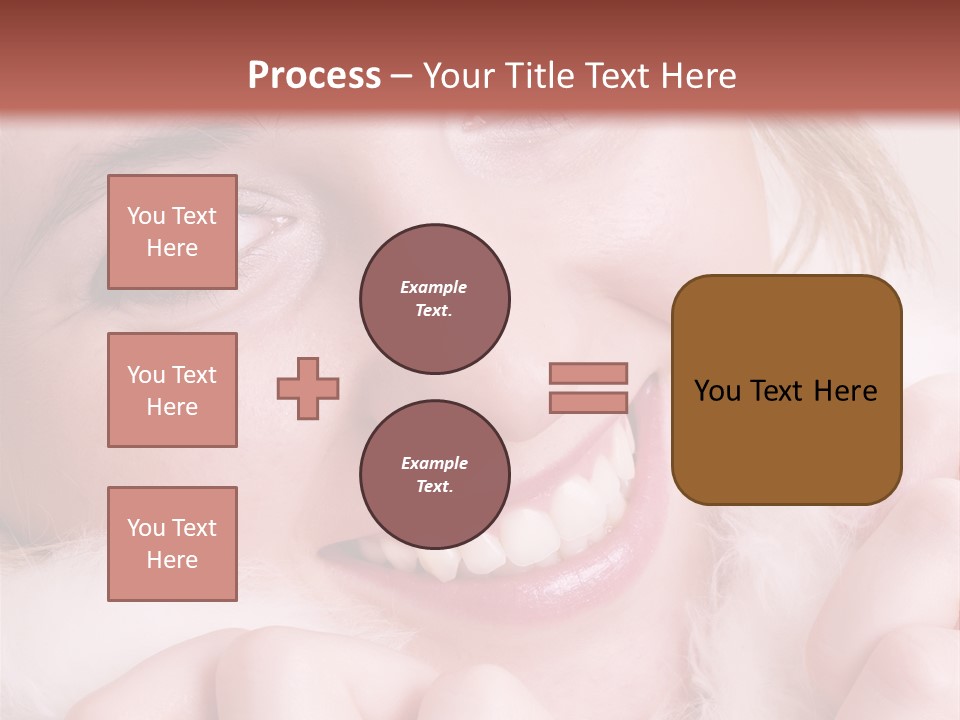 Closeup Of Young Beautiful Girl, Wearing Wool Winter Hat And Scarf PowerPoint Template