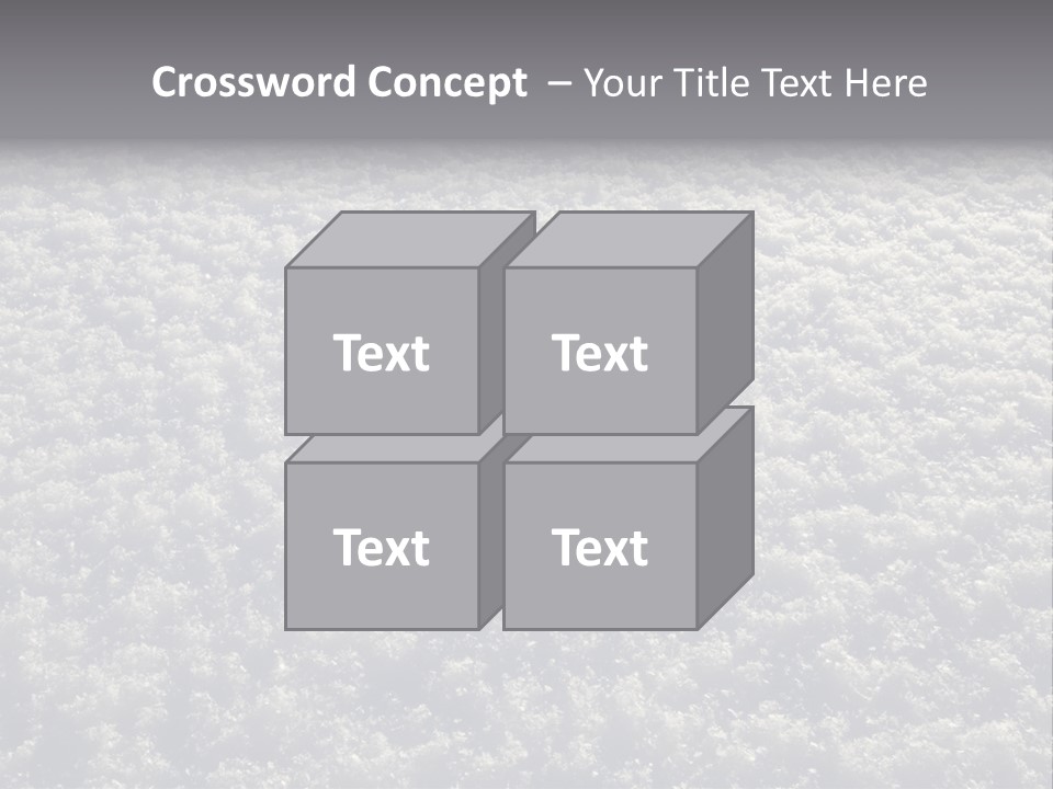 Freshly Fallen New Snow In Minnesota At Dawn. PowerPoint Template