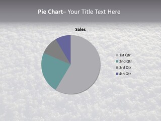 Freshly Fallen New Snow In Minnesota At Dawn. PowerPoint Template