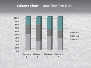 Freshly Fallen New Snow In Minnesota At Dawn. PowerPoint Template