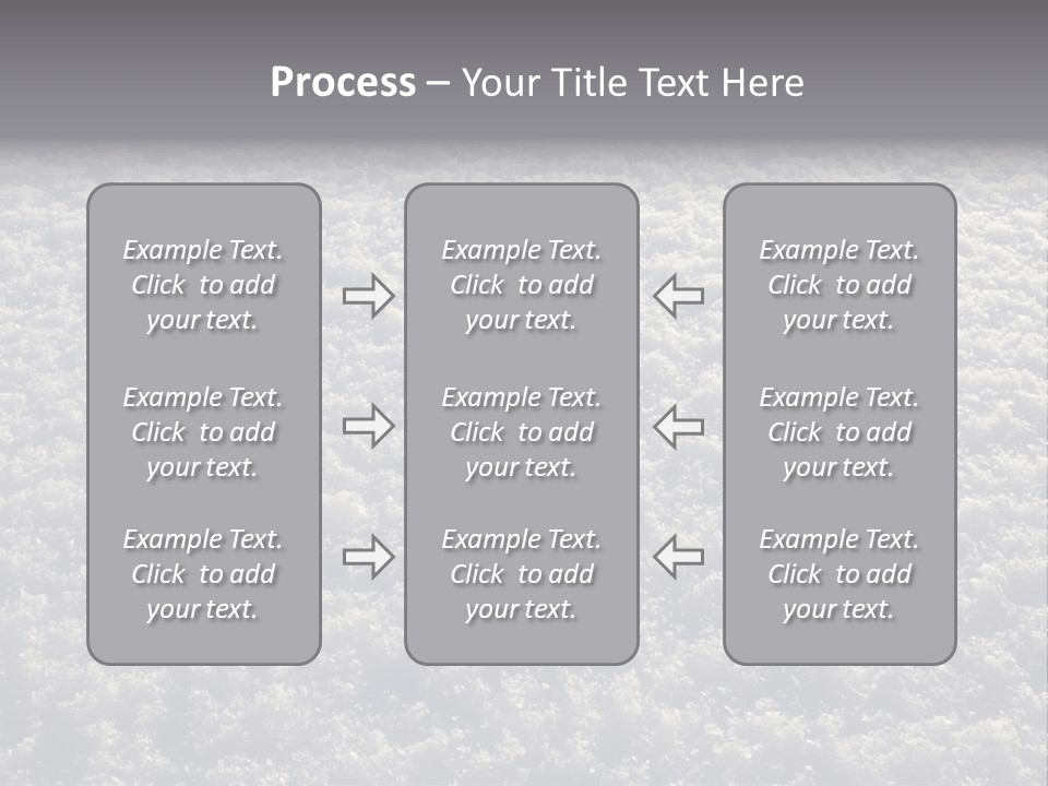 Freshly Fallen New Snow In Minnesota At Dawn. PowerPoint Template