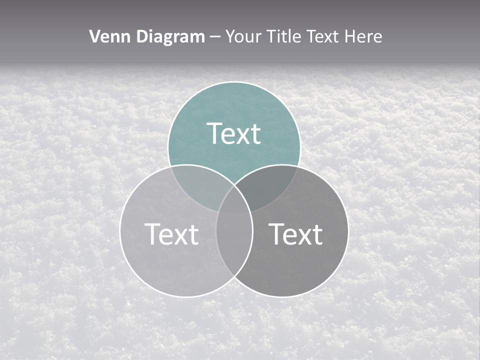 Freshly Fallen New Snow In Minnesota At Dawn. PowerPoint Template