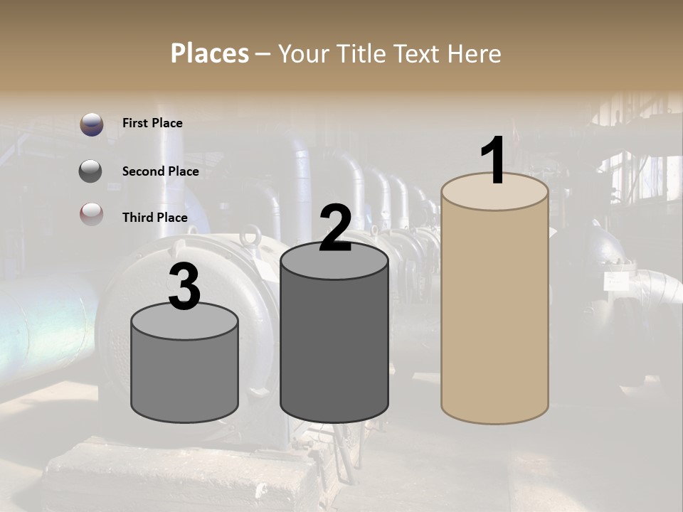 Inside Old Thermal Power Station PowerPoint Template