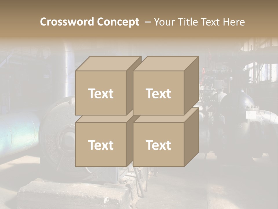 Inside Old Thermal Power Station PowerPoint Template
