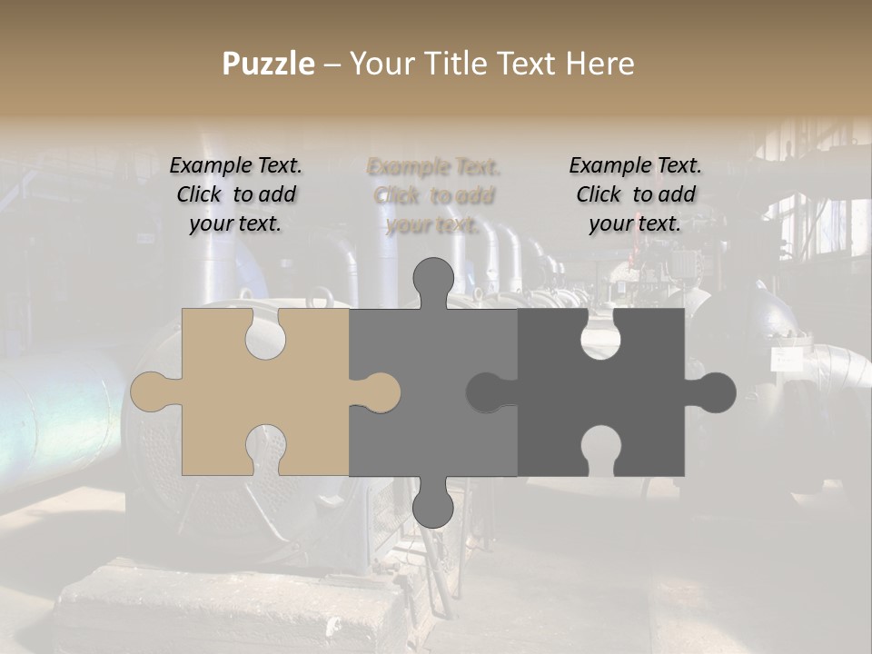 Inside Old Thermal Power Station PowerPoint Template