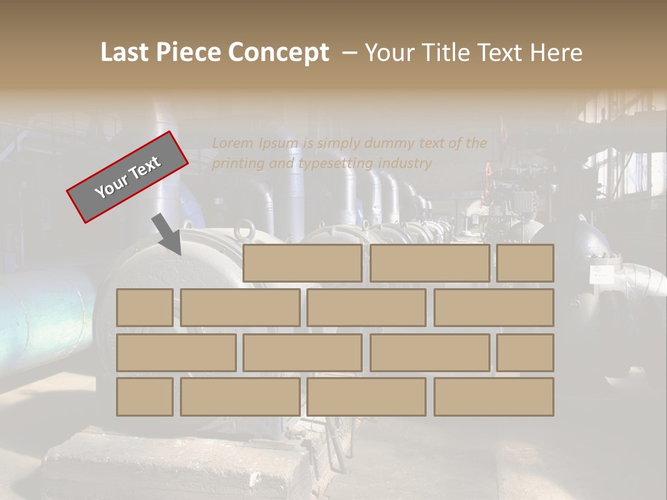 Inside Old Thermal Power Station PowerPoint Template