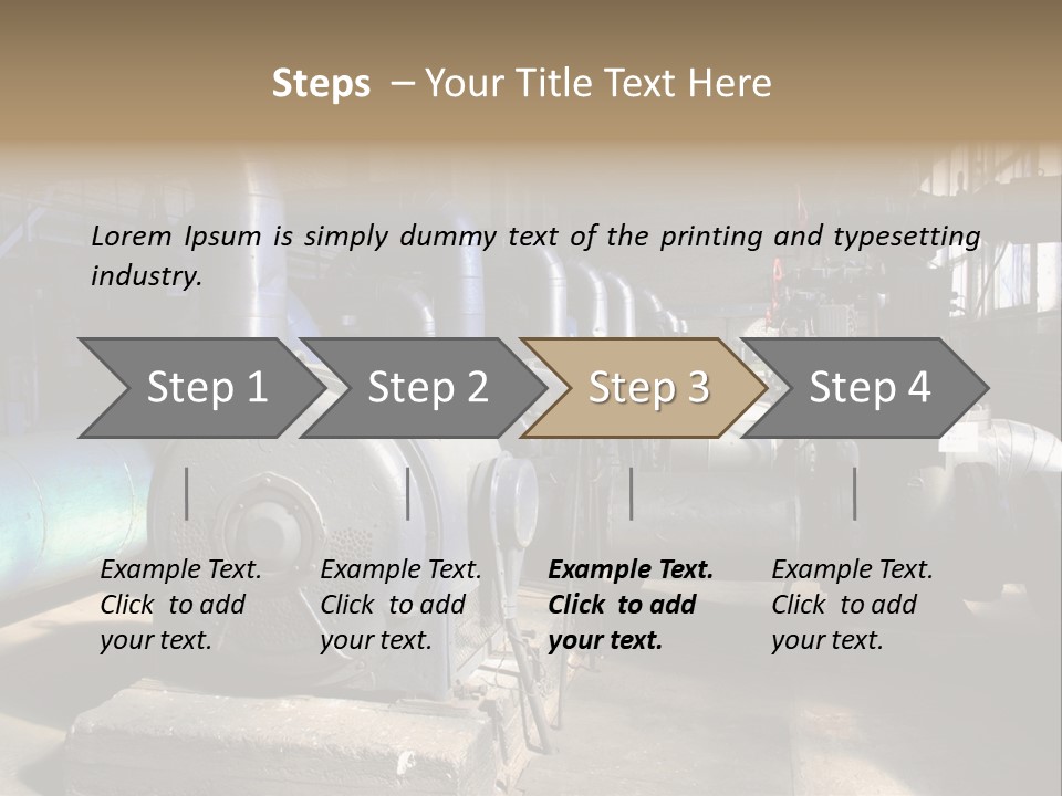 Inside Old Thermal Power Station PowerPoint Template