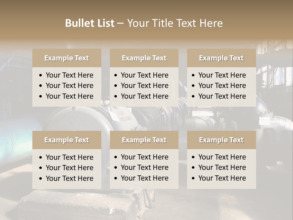 Inside Old Thermal Power Station PowerPoint Template