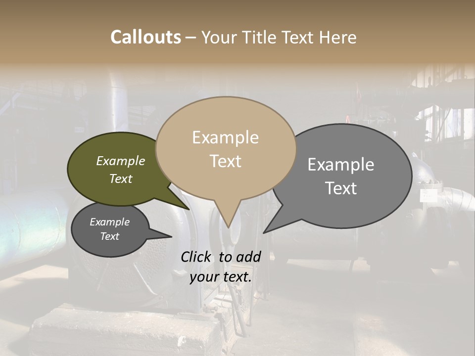 Inside Old Thermal Power Station PowerPoint Template