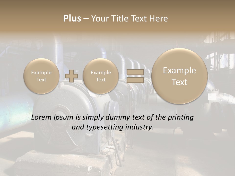 Inside Old Thermal Power Station PowerPoint Template