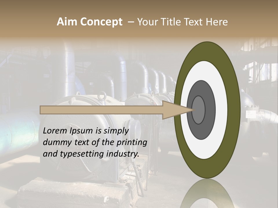 Inside Old Thermal Power Station PowerPoint Template