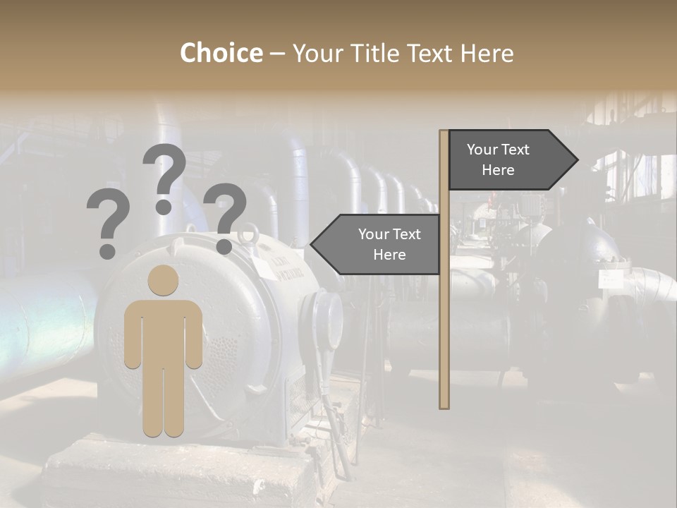 Inside Old Thermal Power Station PowerPoint Template