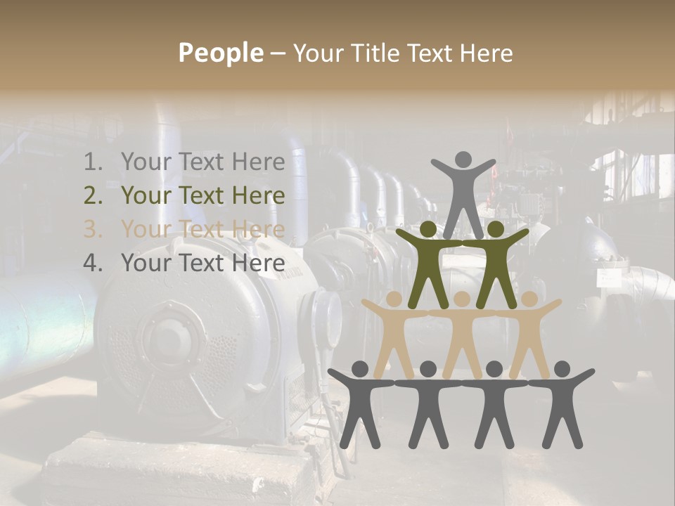 Inside Old Thermal Power Station PowerPoint Template