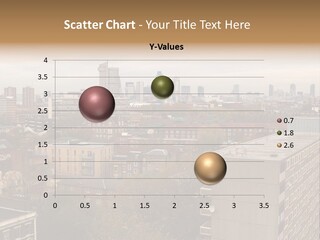 View From Elephant And Castle Aria, London PowerPoint Template