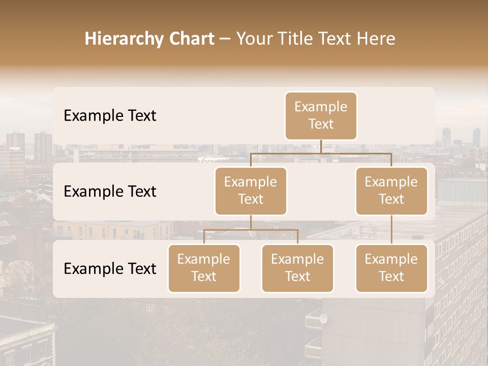 View From Elephant And Castle Aria, London PowerPoint Template