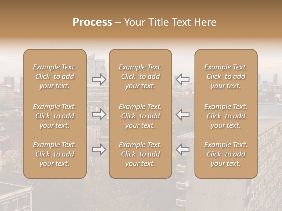 View From Elephant And Castle Aria, London PowerPoint Template