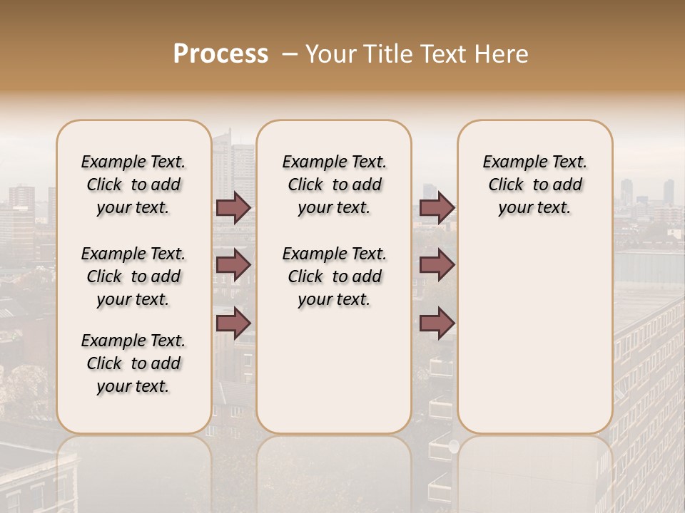 View From Elephant And Castle Aria, London PowerPoint Template