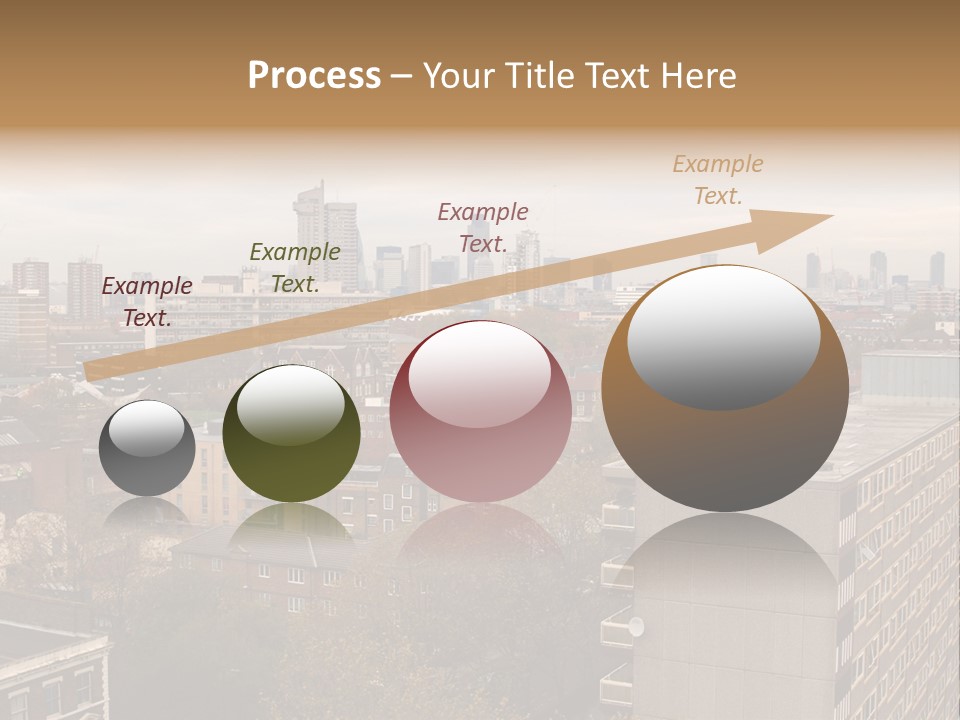 View From Elephant And Castle Aria, London PowerPoint Template