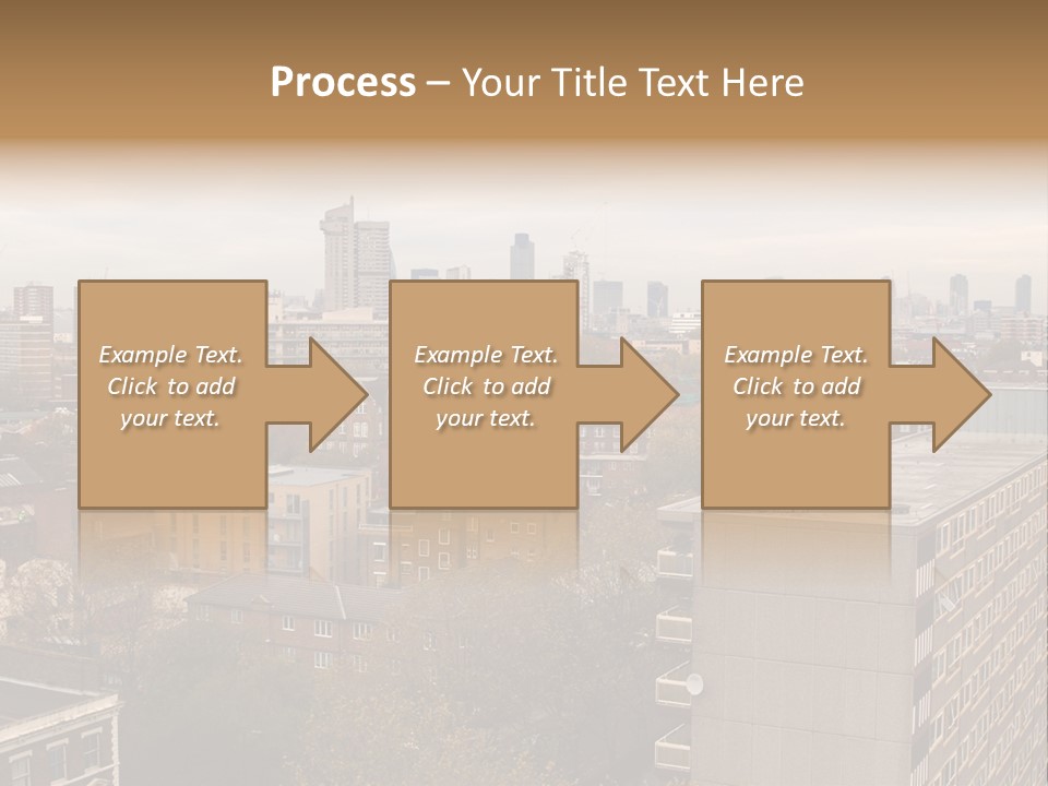 View From Elephant And Castle Aria, London PowerPoint Template