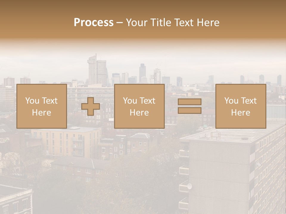 View From Elephant And Castle Aria, London PowerPoint Template