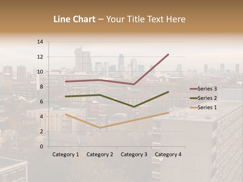 View From Elephant And Castle Aria, London PowerPoint Template