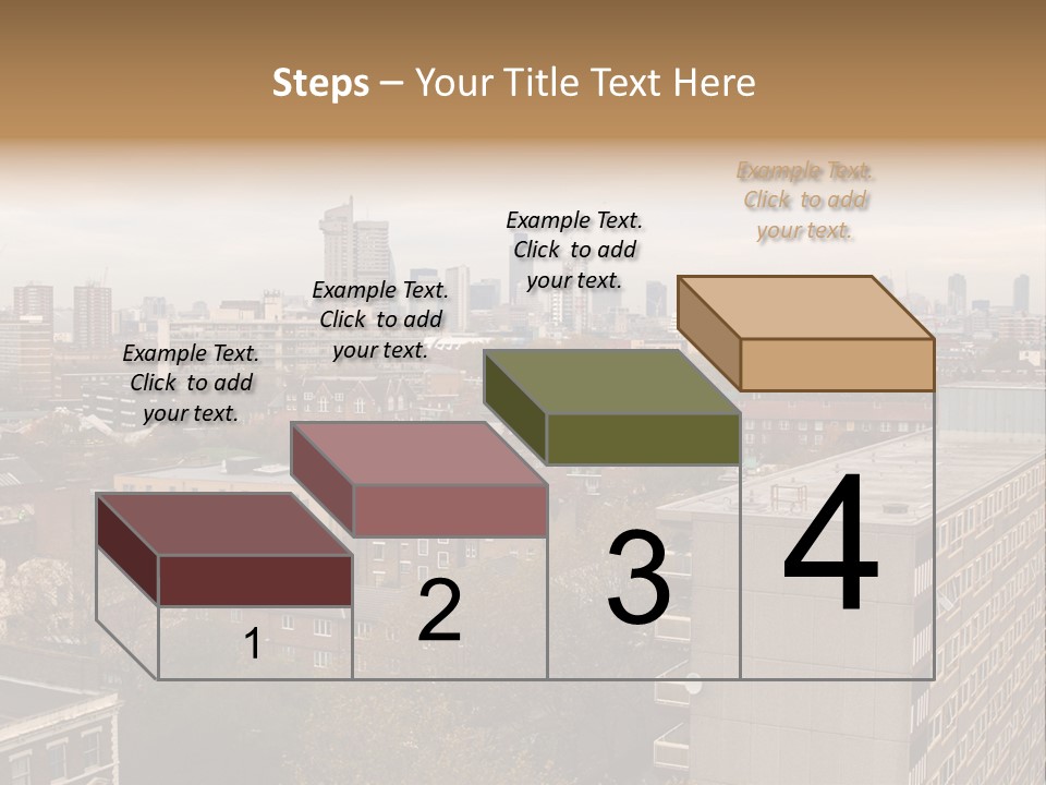 View From Elephant And Castle Aria, London PowerPoint Template