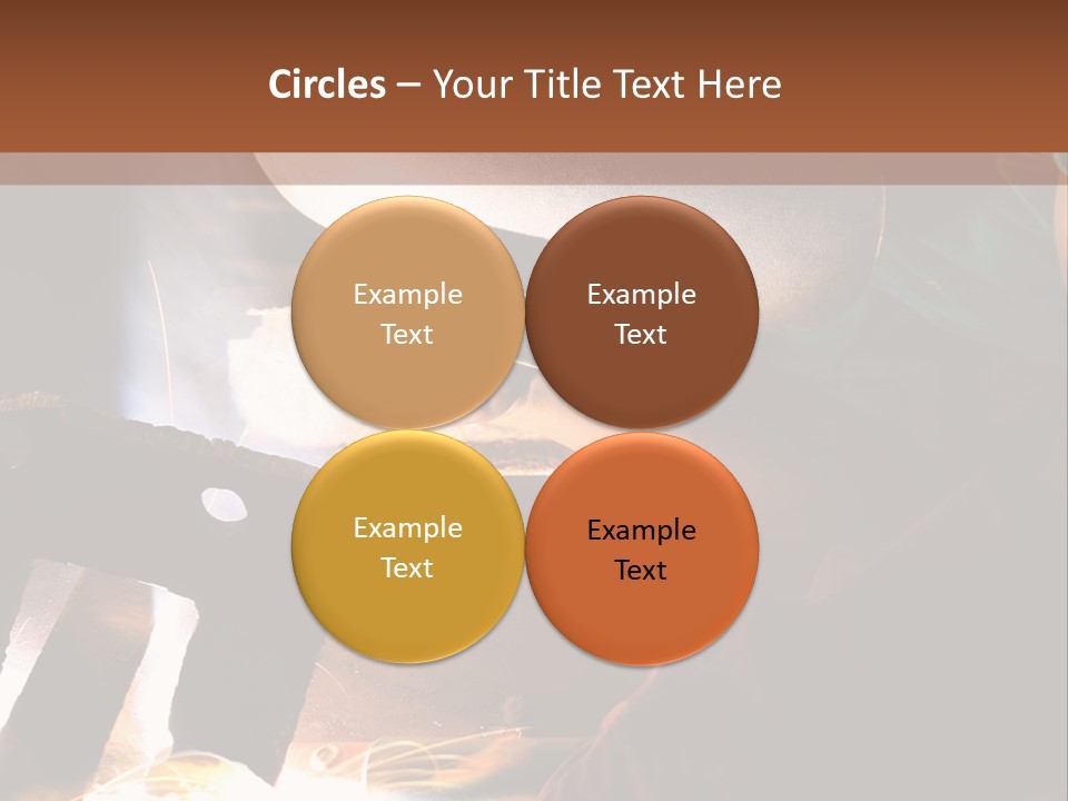 A Person Working On A Piece Of Metal With Sparks PowerPoint Template