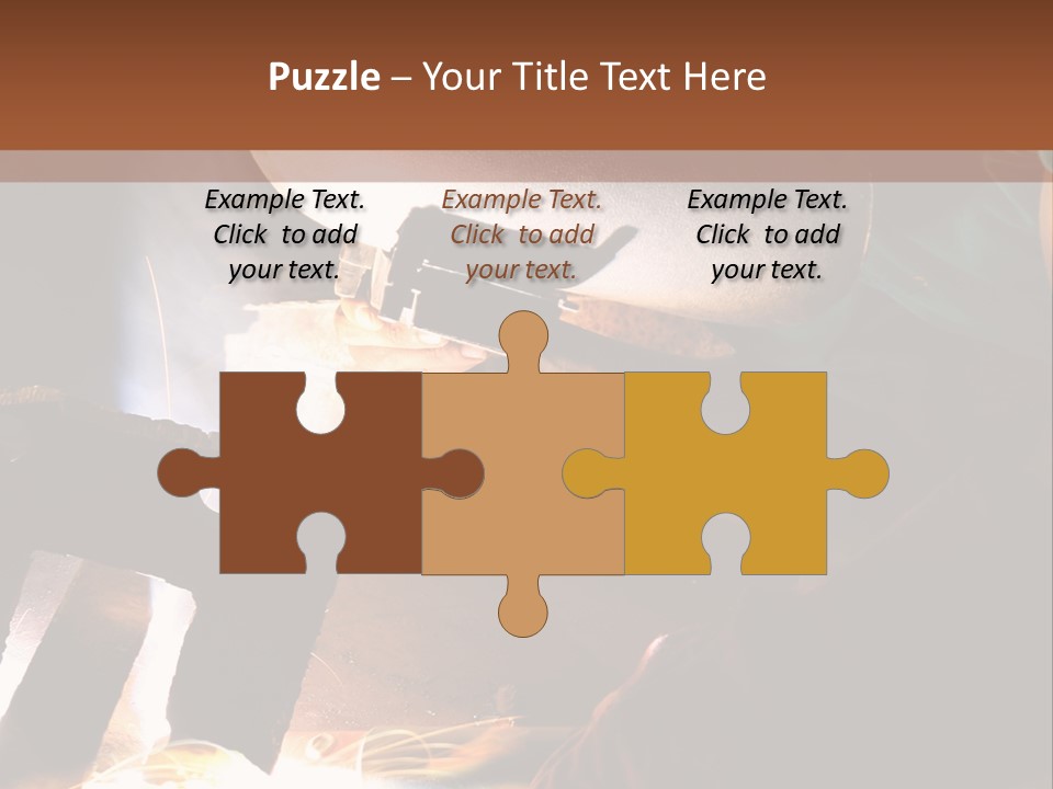 A Person Working On A Piece Of Metal With Sparks PowerPoint Template