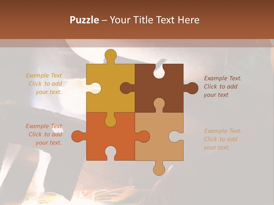 A Person Working On A Piece Of Metal With Sparks PowerPoint Template