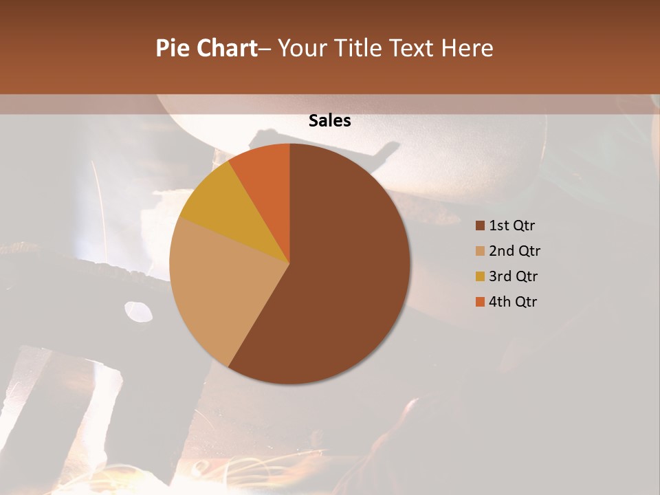 A Person Working On A Piece Of Metal With Sparks PowerPoint Template