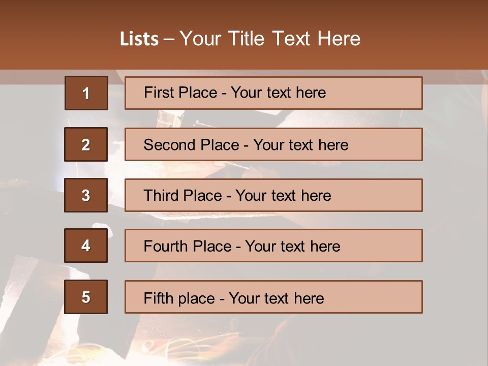 A Person Working On A Piece Of Metal With Sparks PowerPoint Template