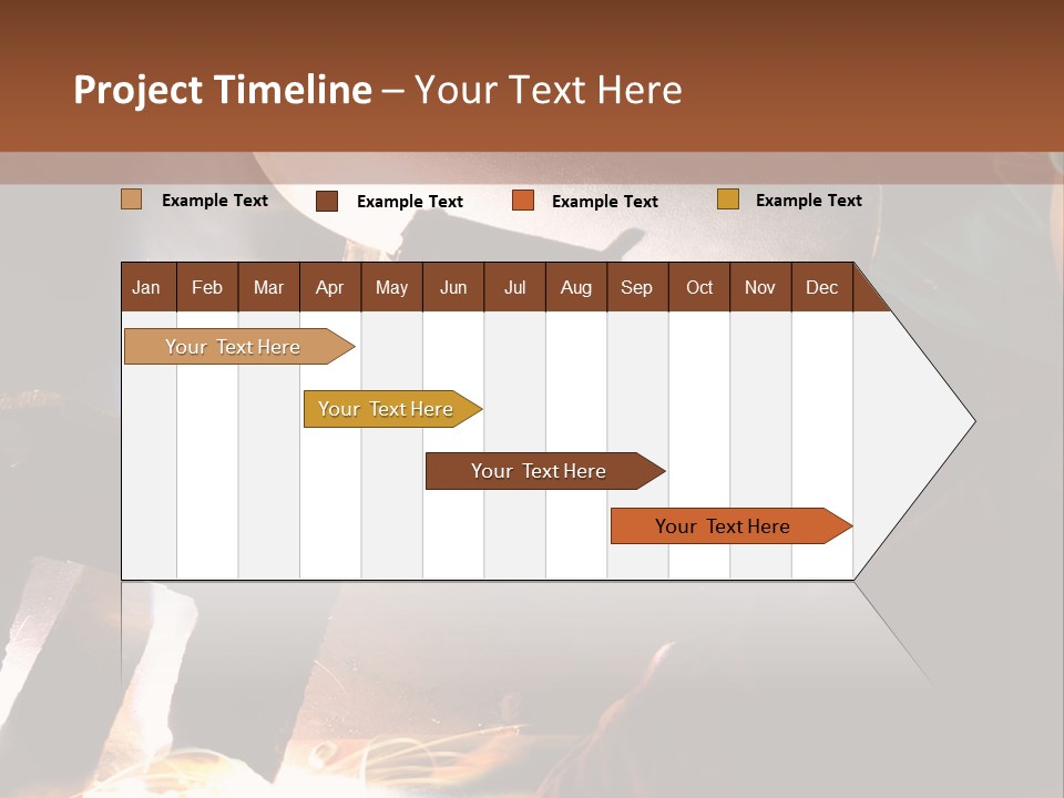 A Person Working On A Piece Of Metal With Sparks PowerPoint Template