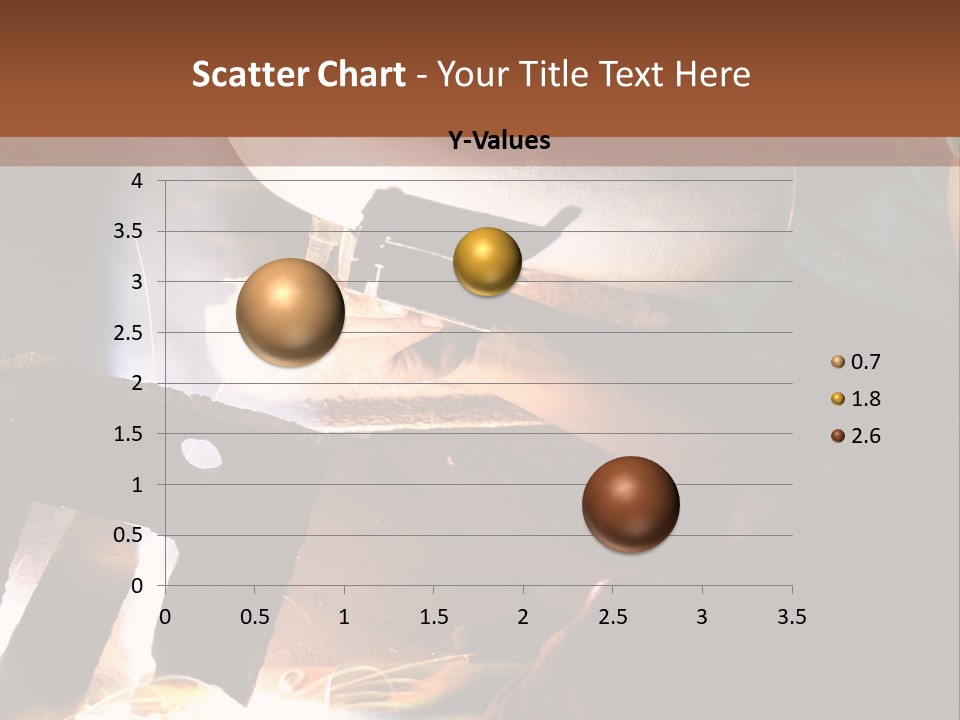 A Person Working On A Piece Of Metal With Sparks PowerPoint Template