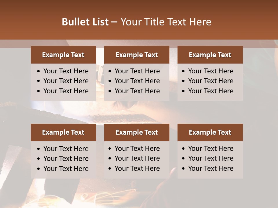 A Person Working On A Piece Of Metal With Sparks PowerPoint Template