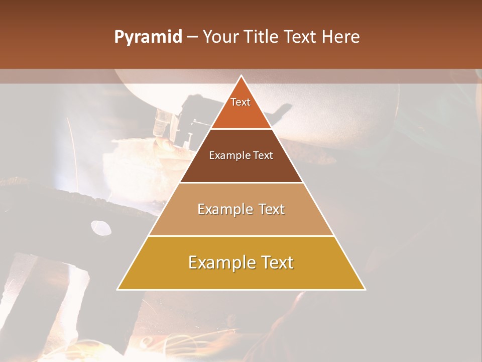 A Person Working On A Piece Of Metal With Sparks PowerPoint Template