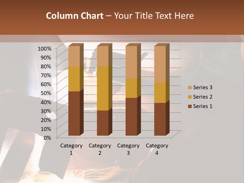 A Person Working On A Piece Of Metal With Sparks PowerPoint Template