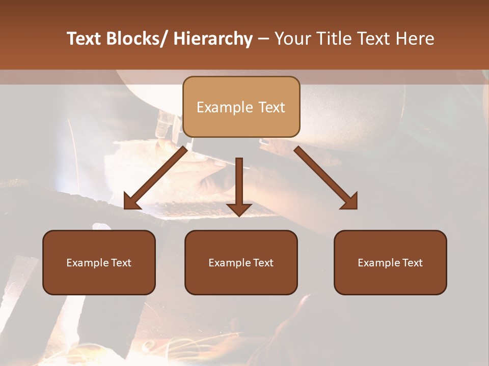 A Person Working On A Piece Of Metal With Sparks PowerPoint Template