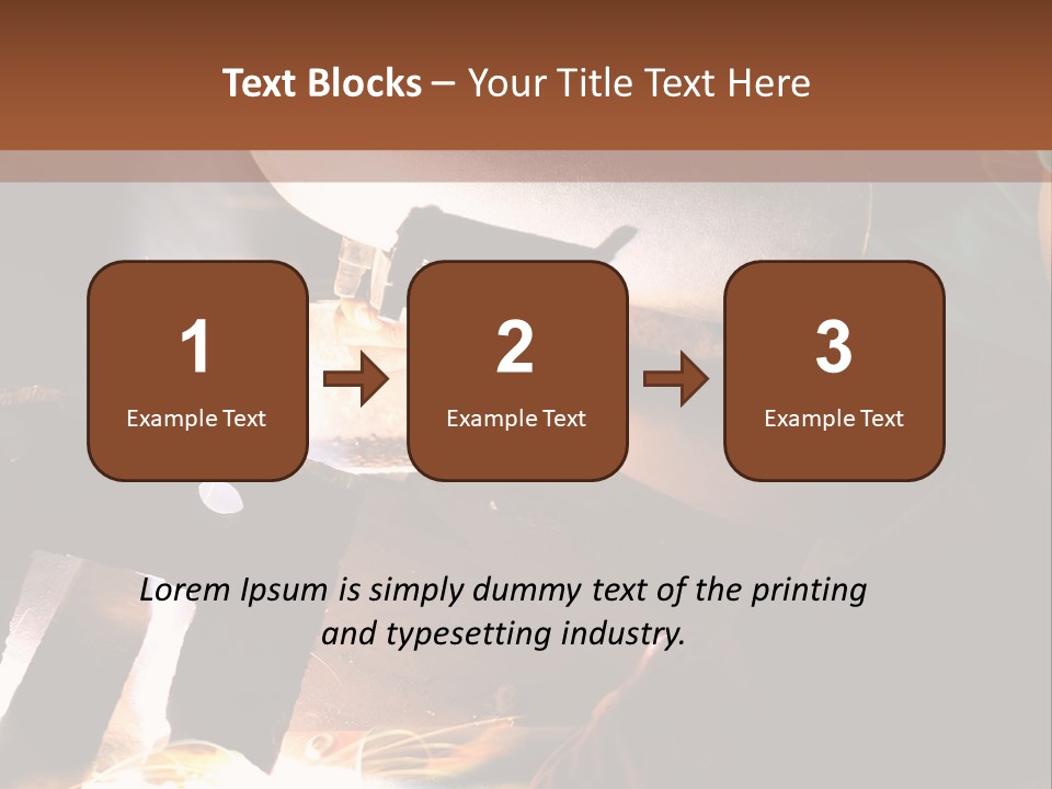 A Person Working On A Piece Of Metal With Sparks PowerPoint Template