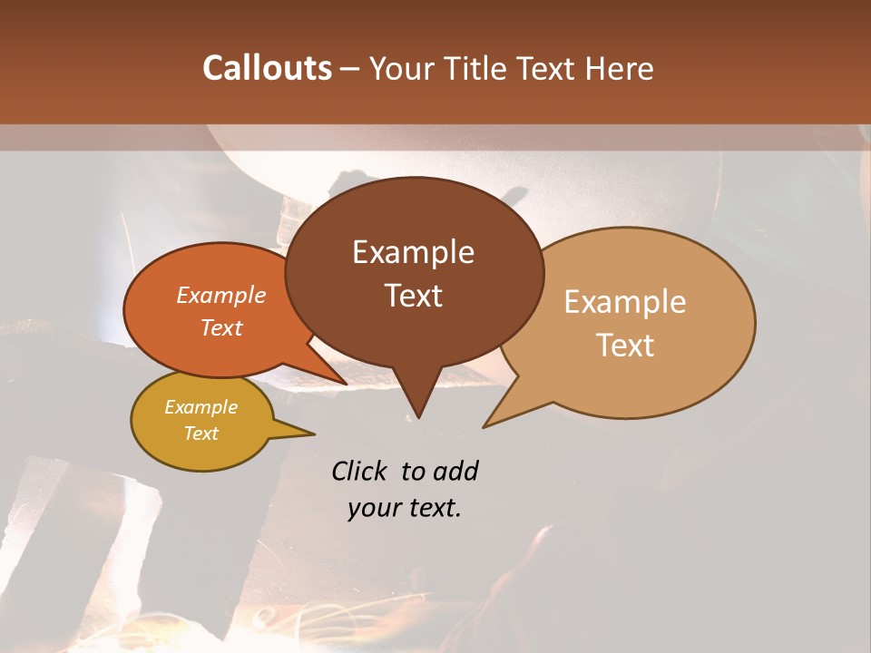 A Person Working On A Piece Of Metal With Sparks PowerPoint Template