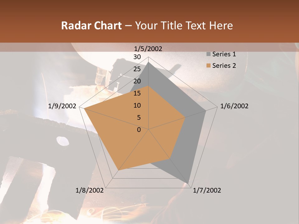 A Person Working On A Piece Of Metal With Sparks PowerPoint Template