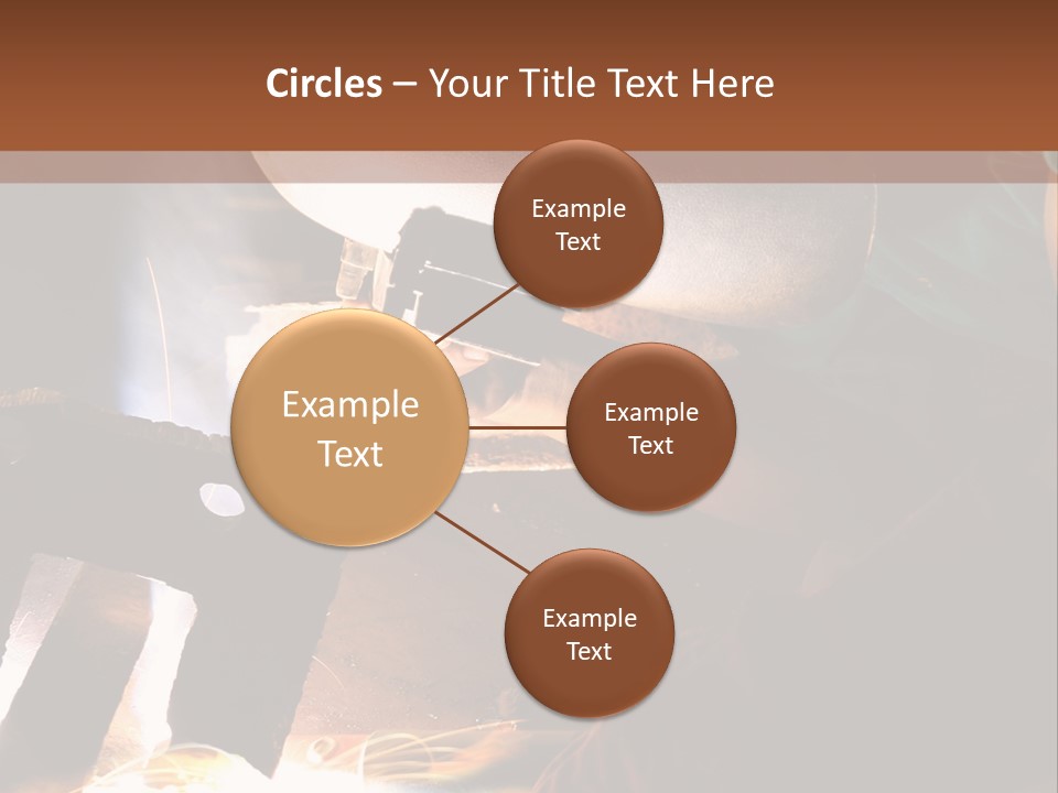 A Person Working On A Piece Of Metal With Sparks PowerPoint Template