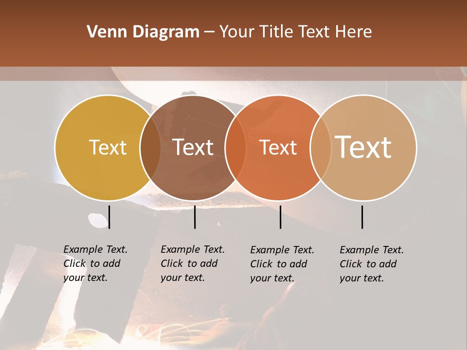 A Person Working On A Piece Of Metal With Sparks PowerPoint Template