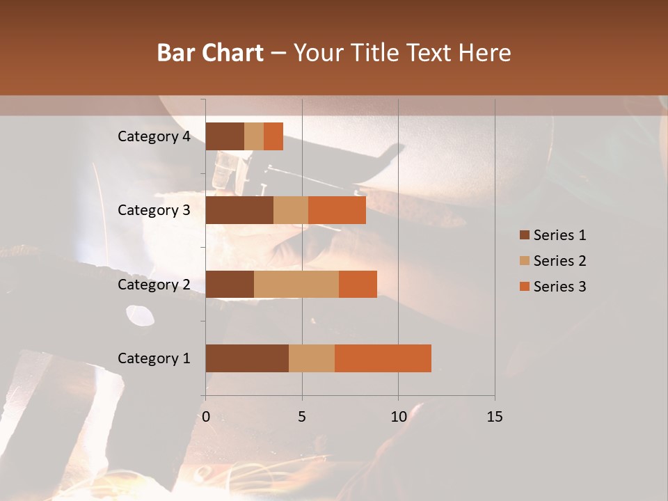 A Person Working On A Piece Of Metal With Sparks PowerPoint Template