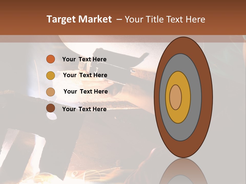 A Person Working On A Piece Of Metal With Sparks PowerPoint Template