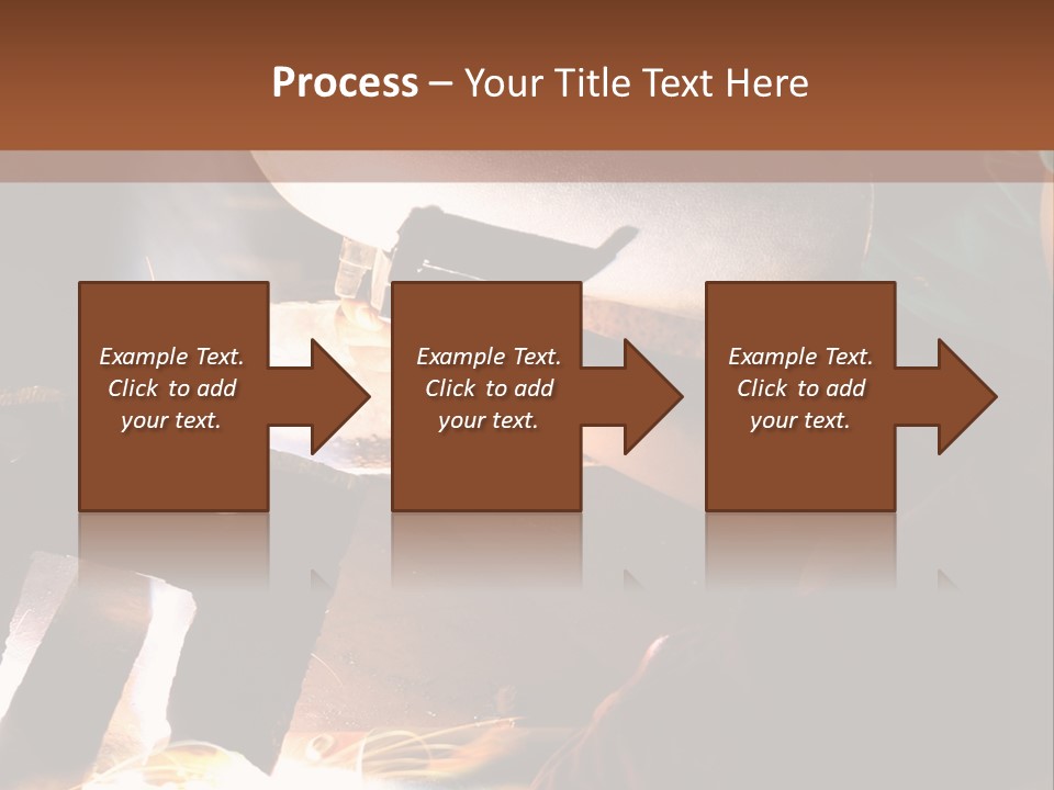 A Person Working On A Piece Of Metal With Sparks PowerPoint Template