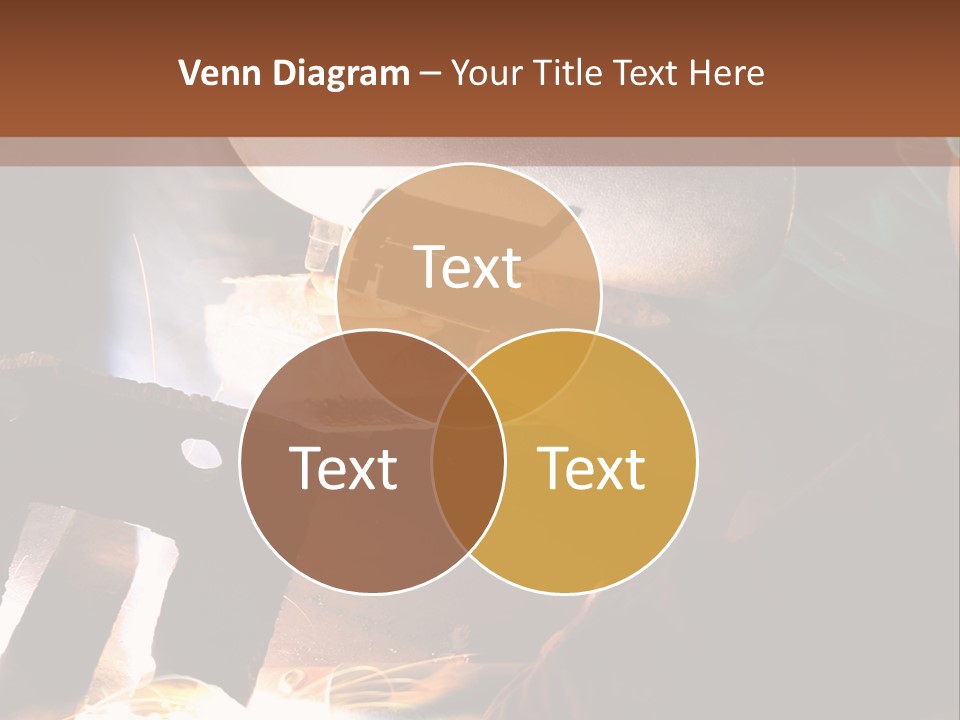 A Person Working On A Piece Of Metal With Sparks PowerPoint Template