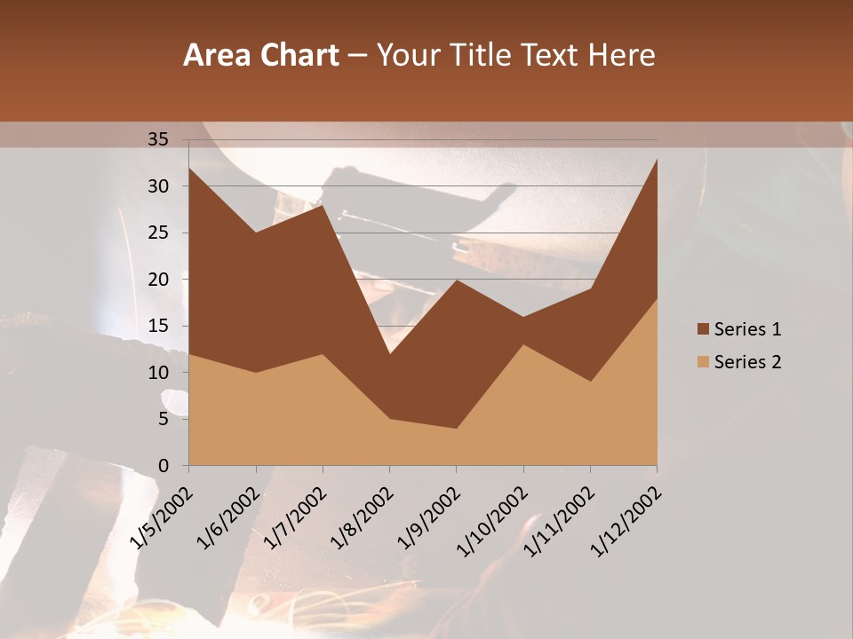 A Person Working On A Piece Of Metal With Sparks PowerPoint Template