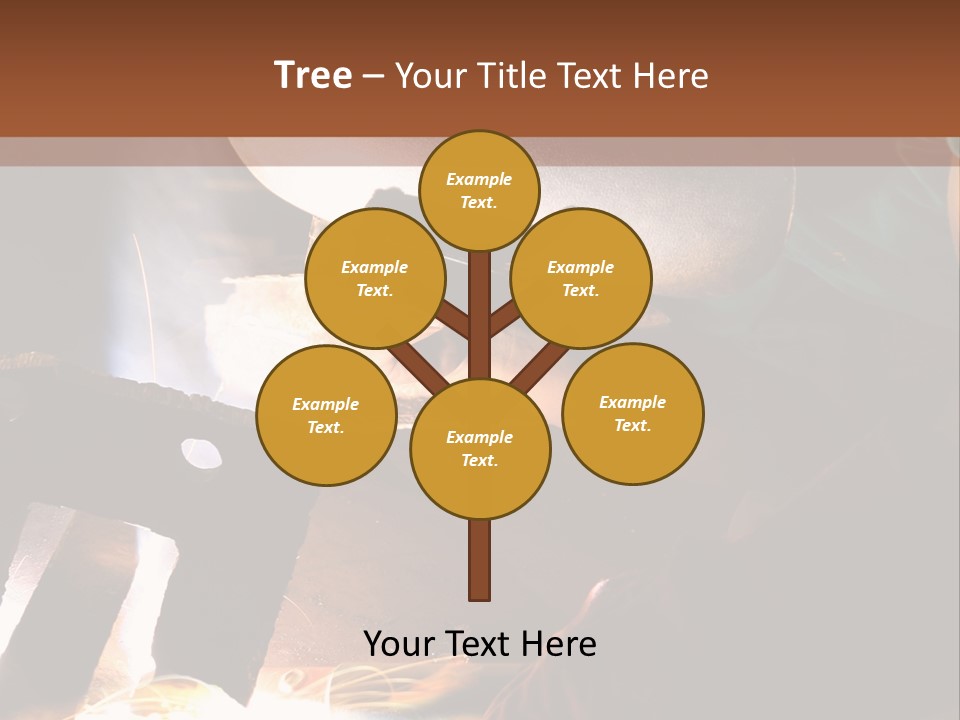 A Person Working On A Piece Of Metal With Sparks PowerPoint Template
